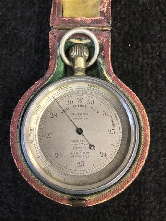 Short + Mason cased barometer